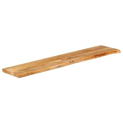 Tafelblad met natuurlijke rand 180x40x3,8 cm massief mangohout - thumbnail
