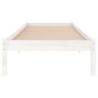 Bedframe massief hout wit 120x190 cm - thumbnail