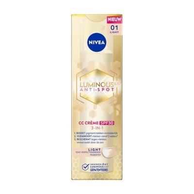 Nivea Luminous630 Antispot CC Fluid SPF30 - 01 Light
