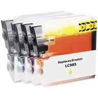 Renkforce Inktcartridge vervangt Brother LC-985BK, LC-985C, LC-985M, LC-985Y Compatibel Combipack Zwart, Cyaan, Magenta, Geel RF-5718884 - thumbnail