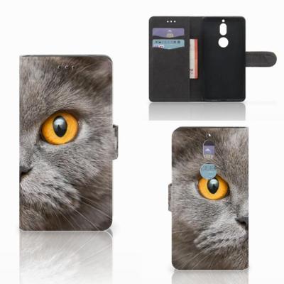 Telefoonhoesje | Met pasjeshouder | Nokia 7 Britse Korthaar Telefoonhoesje | Met pasjeshouder | Nokia 7 Britse Korthaar