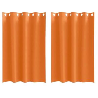VidaXL Zwart-out gordijnen met ringen 2 pcs feloranje 175 x 140 cm
