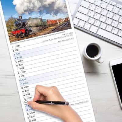 Steam Trains Kalender 2026 Slimline Steam Trains Kalender 2026 Slimline