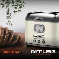 Muse MS-120SC - Muse Broodrooster, 1.000 W, creme - Black Friday - thumbnail