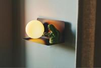 Zwarte wandplank met verlichting opaalglas Nordlux Lilibeth - thumbnail