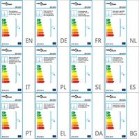 Kroonluchter met kralen 8xE14 wit - thumbnail