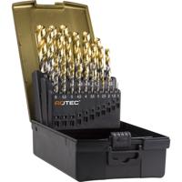 Rotec Spiraalborenset &apos;102T&apos;, DIN338, HD-S, TiN, 25-dlg, ø1-13 ABS - 900.0028T - thumbnail