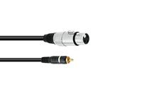 OMNITRONIC Adapter Cable RCA/XLR(F) 2m bk - thumbnail