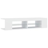 Tv-meubel met LED-verlichting 135x39x30 cm wit - thumbnail