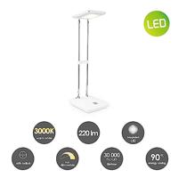 Home sweet home LED bureaulamp Check 31,5 cm - wit - thumbnail