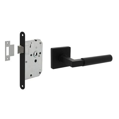 Intersteel Compleet deurklinksetBau-Stil zwart - 0023.174198