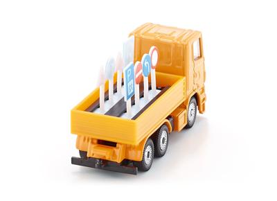 Siku 1322 truck met verkeersborden 7,7cm