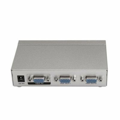 aisens A116 – 0084 – SVGA splitter voor 2 monitoren, kleur zilver