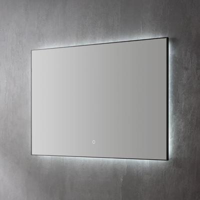 Spiegel Sanilux Daigi Decor Met Indirecte LED Verlichting 3 Kleur Instelbaar En Dimbaar 140 Mat Zwart Sanilux Spiegel Sanilux Daigi Decor Met Indirecte LED Verlichting 3 Kleur Instelbaar En Dimbaar 140 Mat Zwart Sanilux