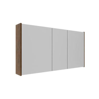 Saniclass Holz Pure Spiegelkast - 120x63x16cm - inclusief zijpanelen - Walnut pure SW1420838/SW1212818