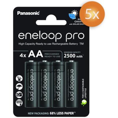 Voordeelpak 20 stuks Panasonic Eneloop Pro AA batterijen - oplaadbaar 2500mAh