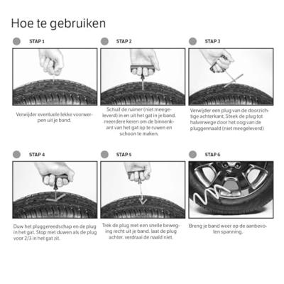Slime tyre repair reparatiekoorden - thumbnail