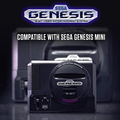Retro-Bit - SEGA Genesis 6-Button Arcade Pad with USB (Clear Blue)