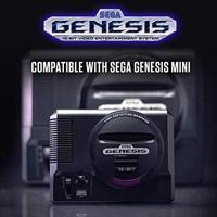 Retro-Bit - SEGA Genesis 6-Button Arcade Pad with USB (Clear Blue) - thumbnail