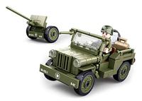 Sluban WWII Iconische geallieerde jeep (M38-B0853) - thumbnail
