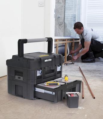 STANLEY Tstak-Fatmax grote ladekast met 6 uitneembare compartimenten 9,5 l - 44 x 33,17 x 17,6 cm - FMST1-71968 - thumbnail