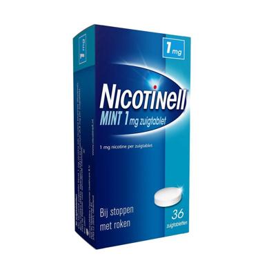 Nicotinell Zuigtablet Mint 1 mg - voor stoppen met roken