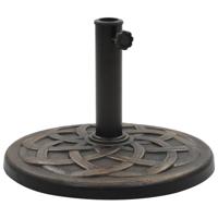 VidaXL Parasolvoet rond 19 kg polyresin bronskleurig - thumbnail