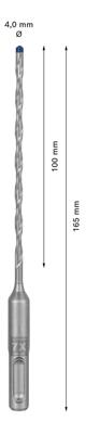 Bosch Accessoires Expert SDS plus-7X hamerboor 4 x 100 x 165 mm - 1 stuk(s) - 2608900058 Bosch Accessoires Expert SDS plus-7X hamerboor 4 x 100 x 165 mm - 1 stuk(s) - 2608900058