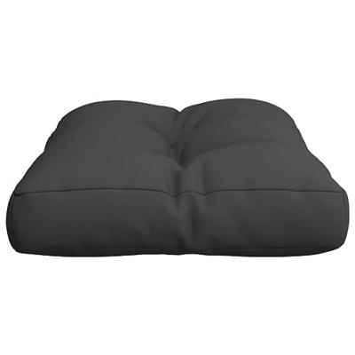 VidaXL Palletkussen 60x40x12 cm stof zwart