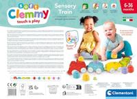 Clementoni baby - clemmy sensory trein met soft blokken, 12dlg. - thumbnail