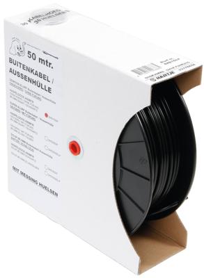 Slurf Haspel buitenkabel versnelling 50 meter zwart
