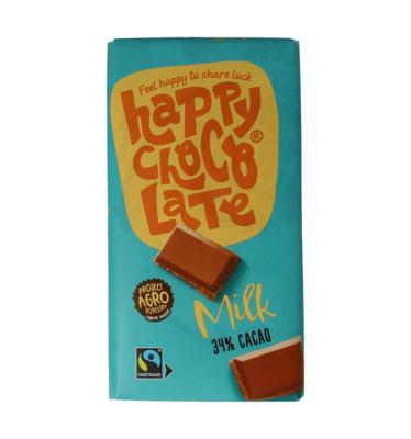 Happy Chocolate Milk bio 200 Gram Happy Chocolate Milk bio 200 Gram