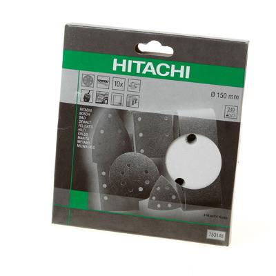 Hikoki accessoires Schuurschijf D.150 K240 Velcro Wit (10 St) - 753148