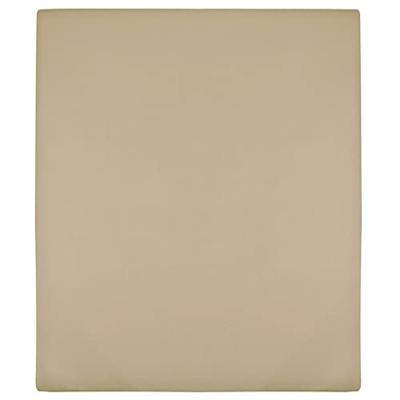 Hoeslaken jersey 140x200 cm katoen taupe