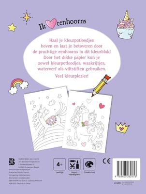 Eenhoorns: Mijn kleurblok (Paperback)
