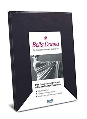 Bella Donna Bella Donna Hoeslaken Jersey Eenpersoons zwart-0101 90/190-100/220