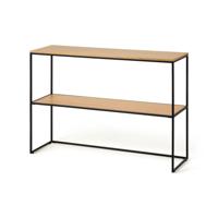 Kave Home Sidetable 'Yoana' Eiken en metaal, 120cm, kleur - thumbnail