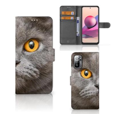 Telefoonhoesje | Met pasjeshouder | Xiaomi Redmi Note 10/10T 5G | Poco M3 Pro Britse Korthaar Telefoonhoesje | Met pasjeshouder | Xiaomi Redmi Note 10/10T 5G | Poco M3 Pro Britse Korthaar