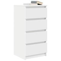 Dressoir 37,5x35x76 cm bewerkt hout wit - thumbnail
