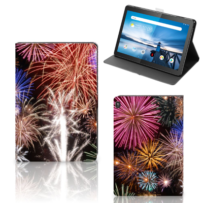Lenovo Tablet M10 Tablet Hoes met standaard Vuurwerk Lenovo Tablet M10 Tablet Hoes met standaard Vuurwerk