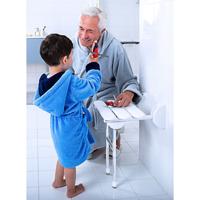 Ondersteuning Voor Douchezitje Opklapbaar BWS Ludo Chroom - thumbnail