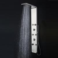 Douchepaneel Lacus Ustica 144x20x4,7 cm Glanzend Chroom Lacus - thumbnail