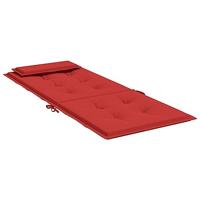 Stoelkussens 6 st hoge rug oxford stof rood - thumbnail