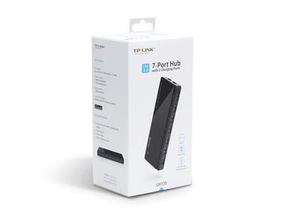 TP-Link UH720 interface hub USB 3.2 Gen 1 (3.1 Gen 1) Micro-B 5000 Mbit/s Zwart