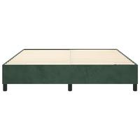Boxspringframe fluweel donkergroen 200x200 cm - thumbnail