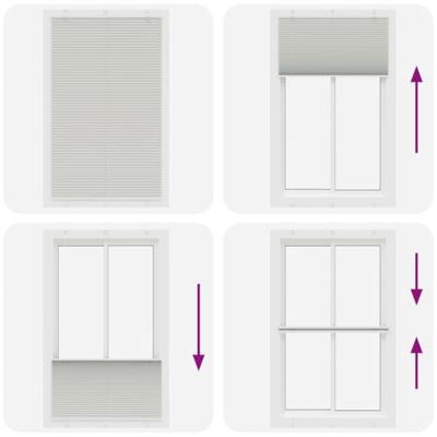 Pliss rolgordijn 115x200 cm stofbreedte 114,4 cm polyester