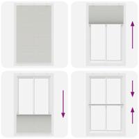 Pliss rolgordijn 115x200 cm stofbreedte 114,4 cm polyester - thumbnail