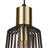 Searchlight HanglampBird Cage Ø 16cm - 9412BK - thumbnail