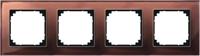 Merten 489415 Afdekking Frame 4-voudig System M, M-Plan Bruin 1 stuk(s) - thumbnail