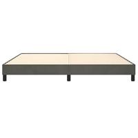 Boxspringframe fluweel donkergrijs 200x200 cm - thumbnail